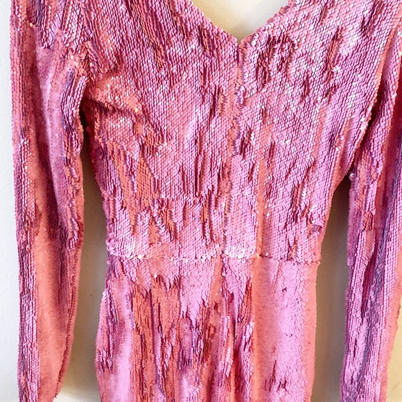 NEW Dress the Population x Revolve Shauna PINK Sequin Mini Cocktail Party - Picture 9 of 9